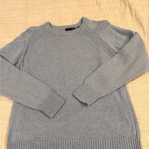 JEANNE PIERRE Light Blue Crewneck Sweater
